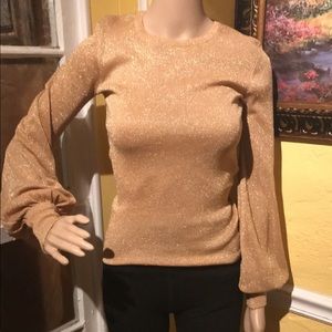 Gold sparkly top